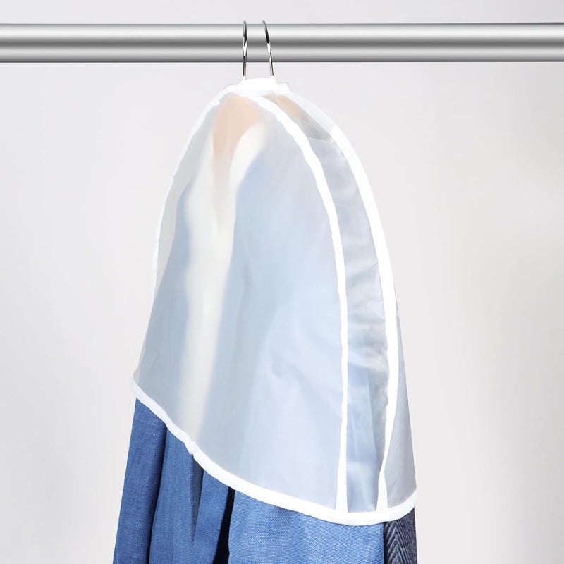 Zilink Shoulder Covers for Clothes Hanger Covers Breathable Garment Covers for Hanging Dress Shoulder Cover with 2" Gusset for Suit, Coats, Jackets, Dress Closet Storage (Set of 30) - Image 3